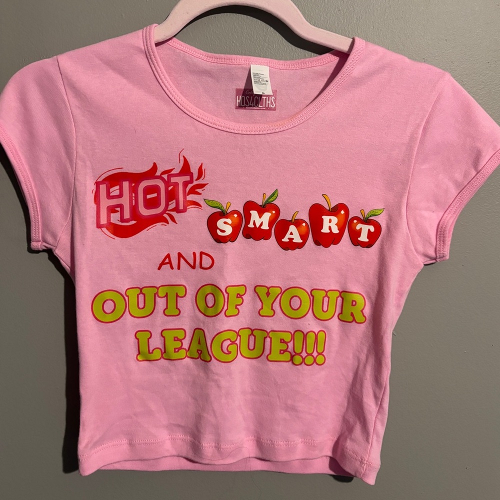 Pink cropped tshirt